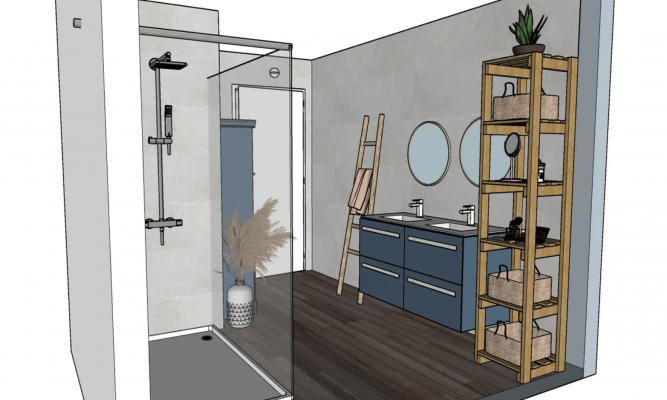 rénovation salle eau - mareen interior design